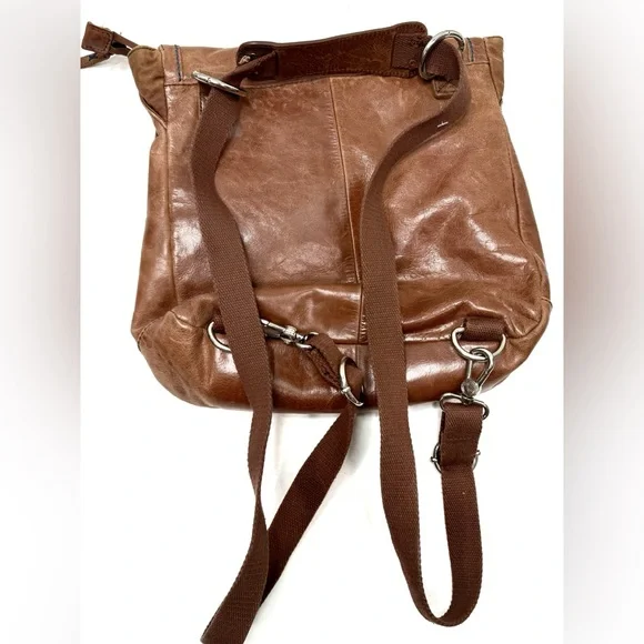 The Sak Ventura Brown Leather Convertible Backpack - Picture 5 of 6